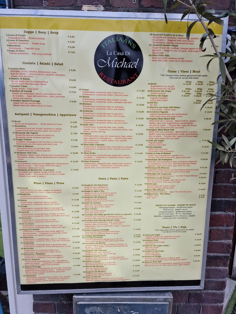 Menu La Casa Di Michael-1